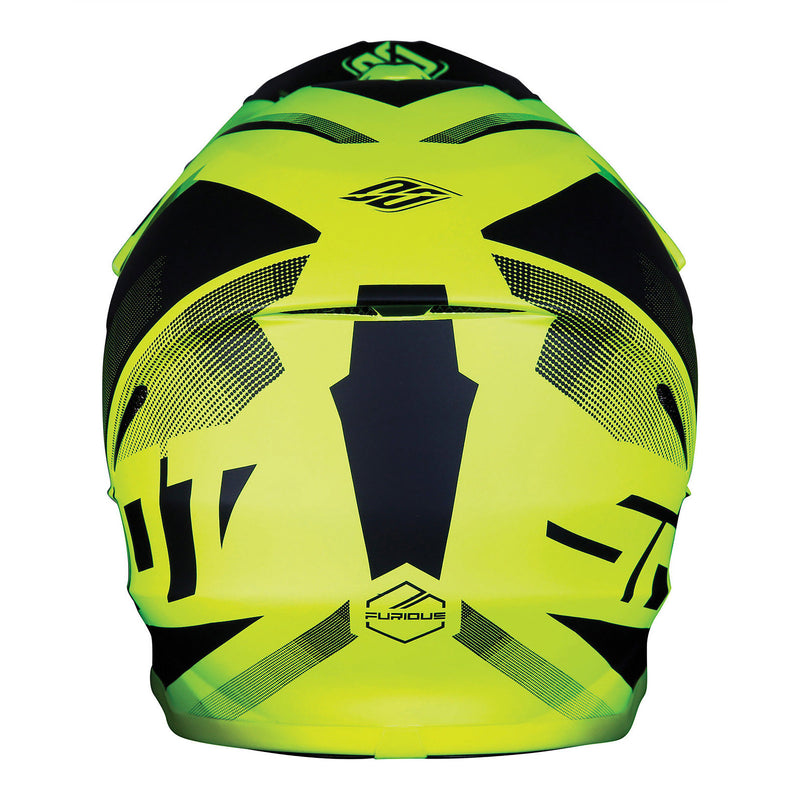 Furious MX Helmet Ultimate Matt Neon Yellow
