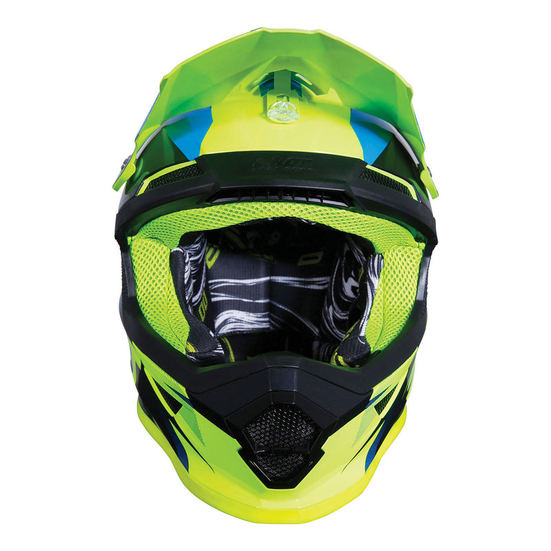 Furious MX Helmet Ultimate Blue / Gloss Neon Yellow