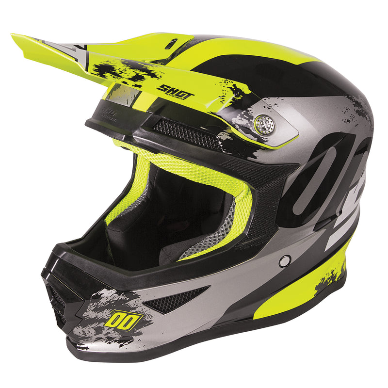 Furious MX Helmet Shadow Glossy Neon Yellow
