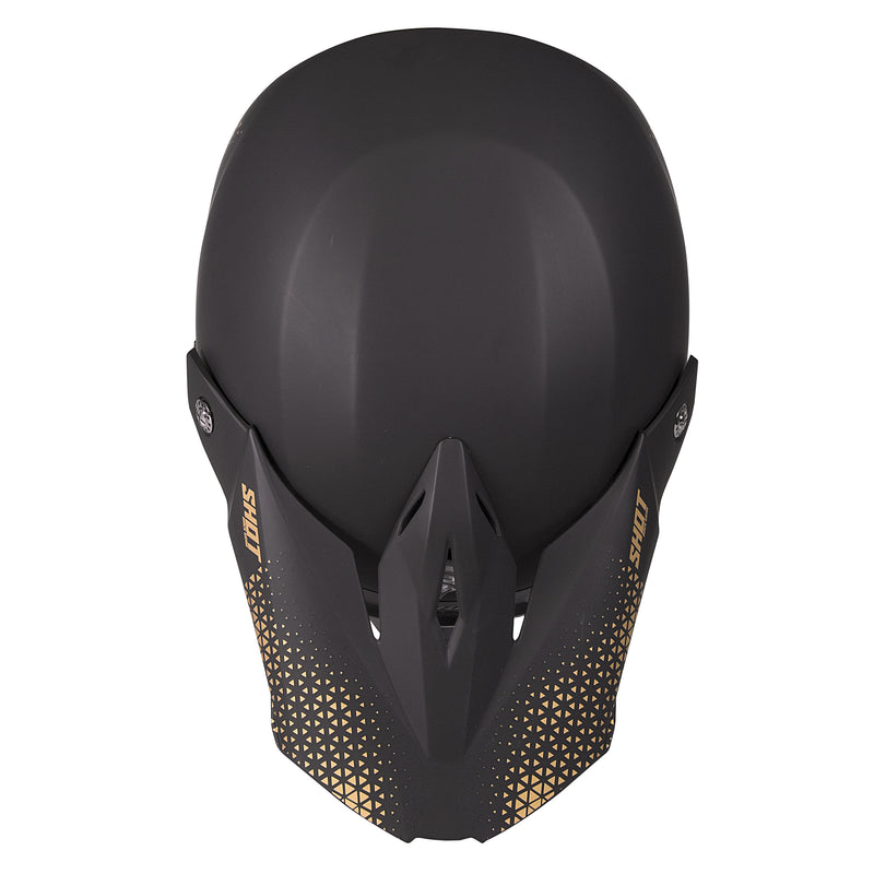 Furious MX Helmet Raw Black / Matt Gold