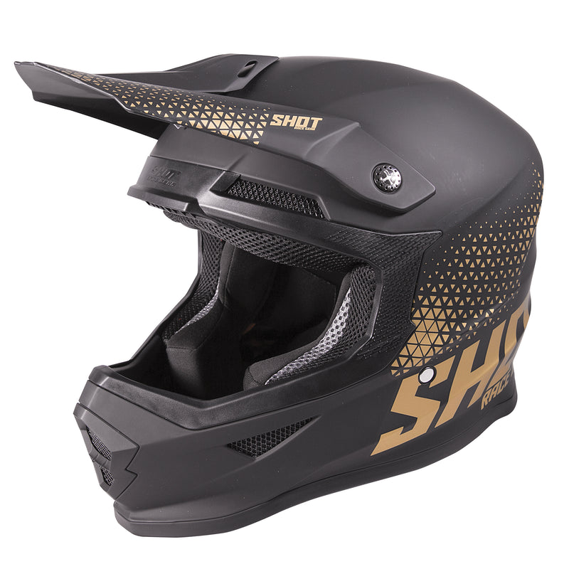 Furious MX Helmet Raw Black / Matt Gold