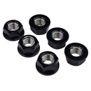 Rear Sprocket Nut Kit Black - 6 Pieces - 10 MM