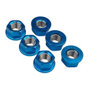 Rear Sprocket Nut Kit Blue - 6 Pieces - 12 MM