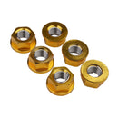 Rear Sprocket Nut Kit Gold - 6 Pieces - 12 MM