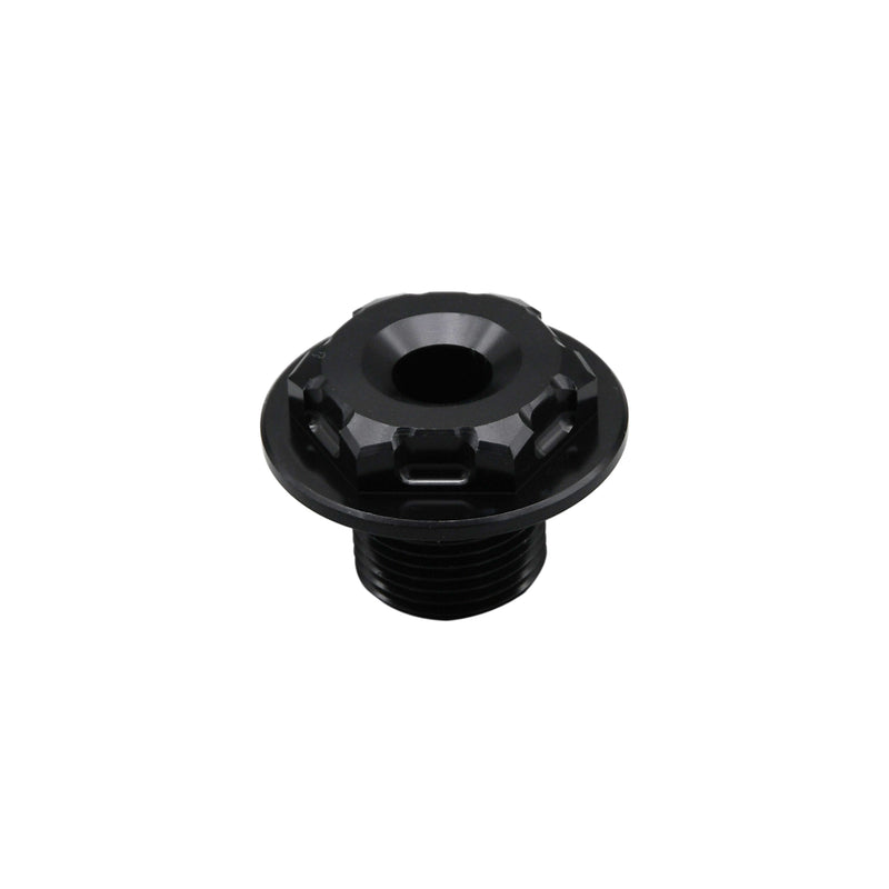 Steering Stem Nut Black - M20 X 27 - P1.5 X L17.4