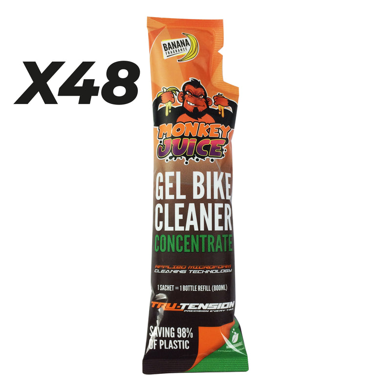 Monkey Juice Gel Bike Cleaner Concentrate Refill Sachet - Carton Of 48 Pieces