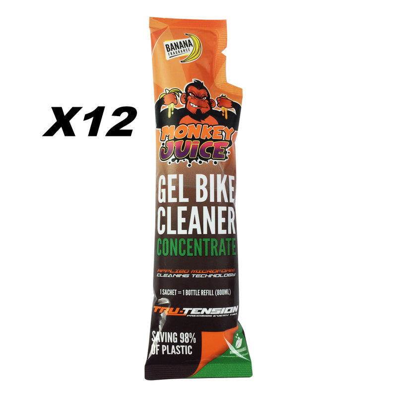Monkey Juice Gel Bike Cleaner Concentrate Refill Sachet - Pack of 12