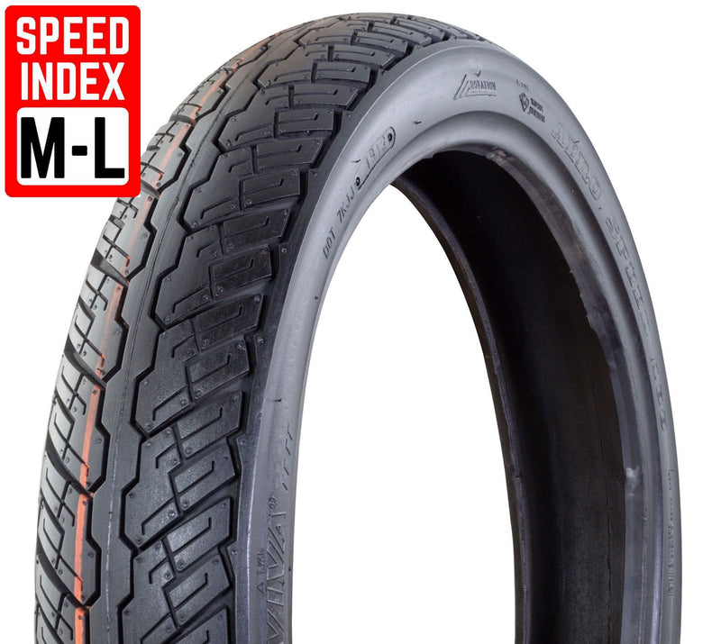 FT188 Tread Pattern 110 / 80H-17 Tubeless Tyre