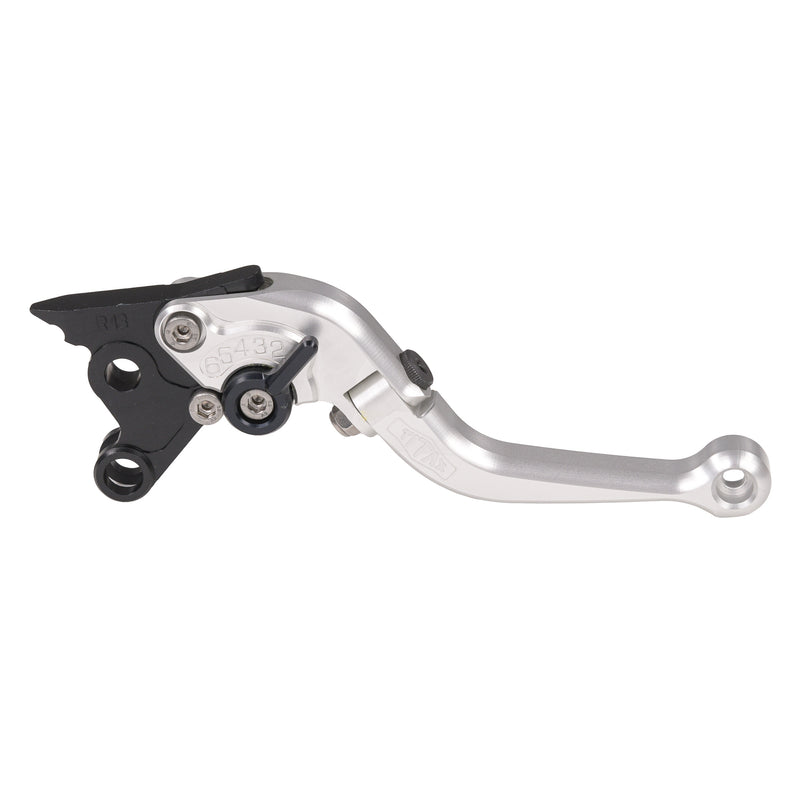 Short Folding Brake Lever Silver -