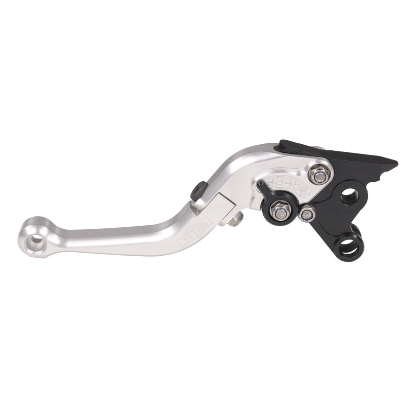 Short Folding Brake Lever Silver -