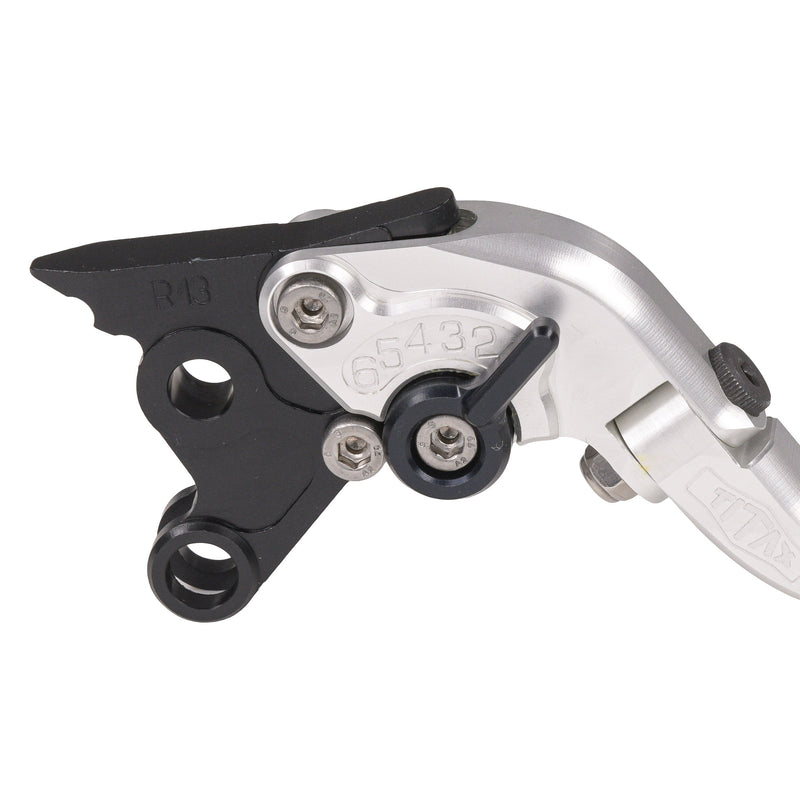 Short Folding Brake Lever Silver -