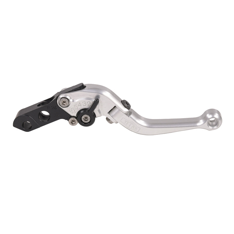 Short Folding Brake Lever Silver -