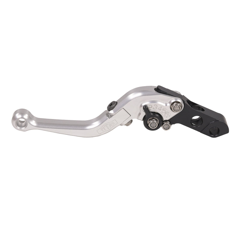 Short Folding Brake Lever Silver -