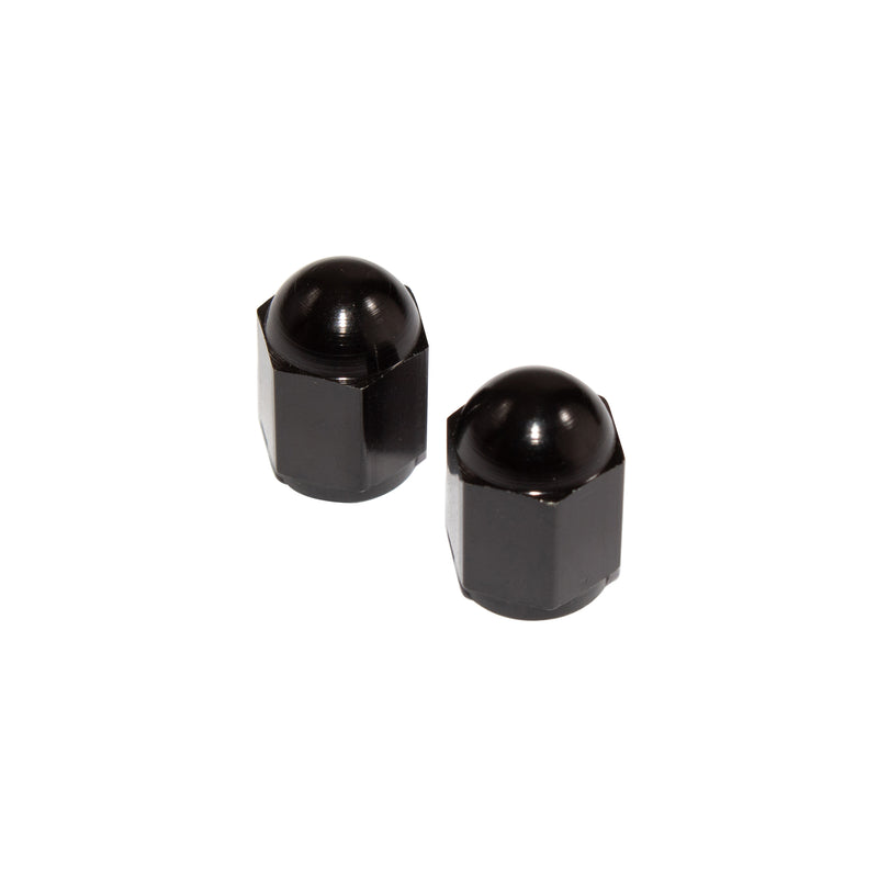 Hexagon Valve Caps Black