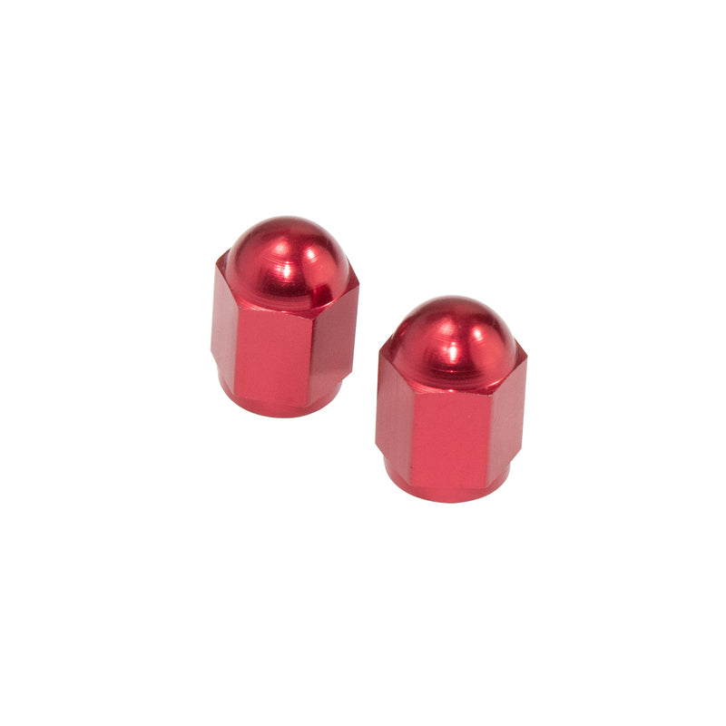 Hexagon Valve Caps Red