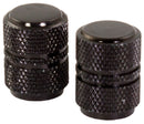 Round Valve Caps - Black