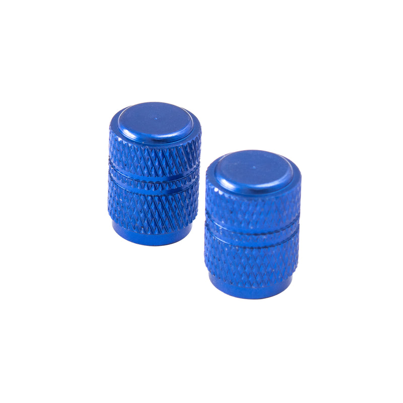 Round Valve Caps - Blue