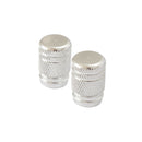 Round Valve Caps - Chrome