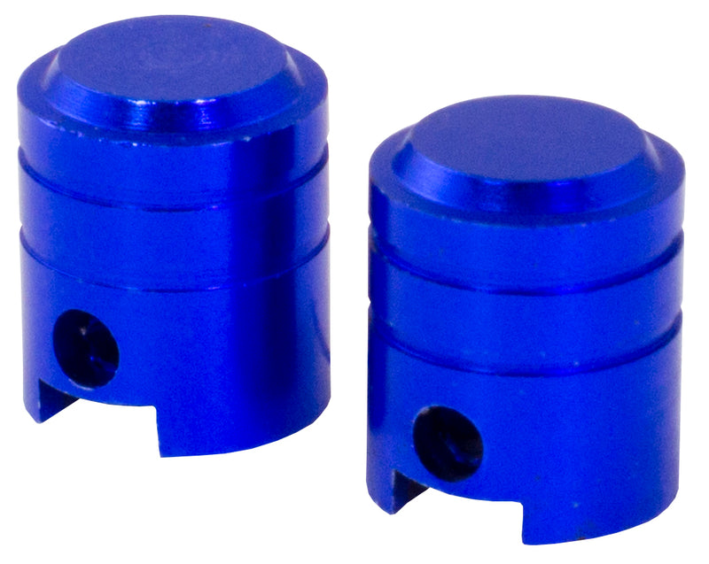 Small Piston Valve Caps Blue