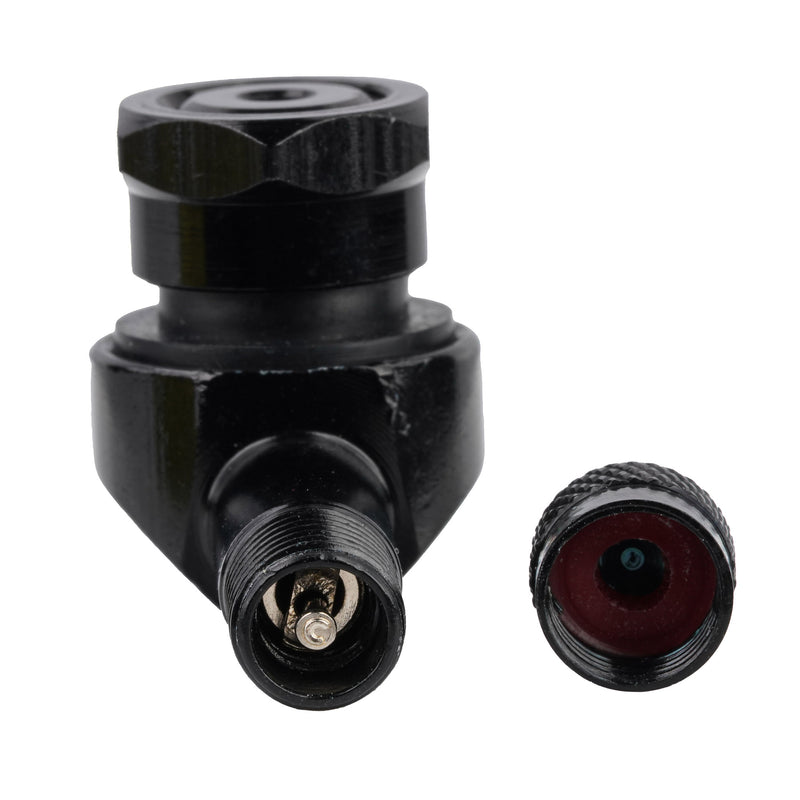 Aluminium 90 Degree Tubeless Valve 11.3 MM Black - 1 Piece