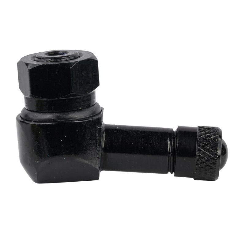 Aluminium 90 Degree Tubeless Valve 8.3 MM Black - 1 Piece