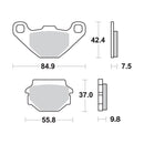 SR Supersport Sinter Rear Disc Pads -