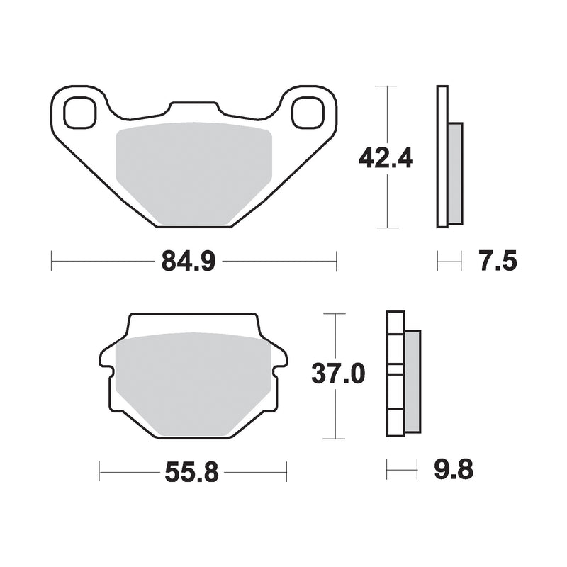 SR Supersport Sinter Rear Disc Pads -