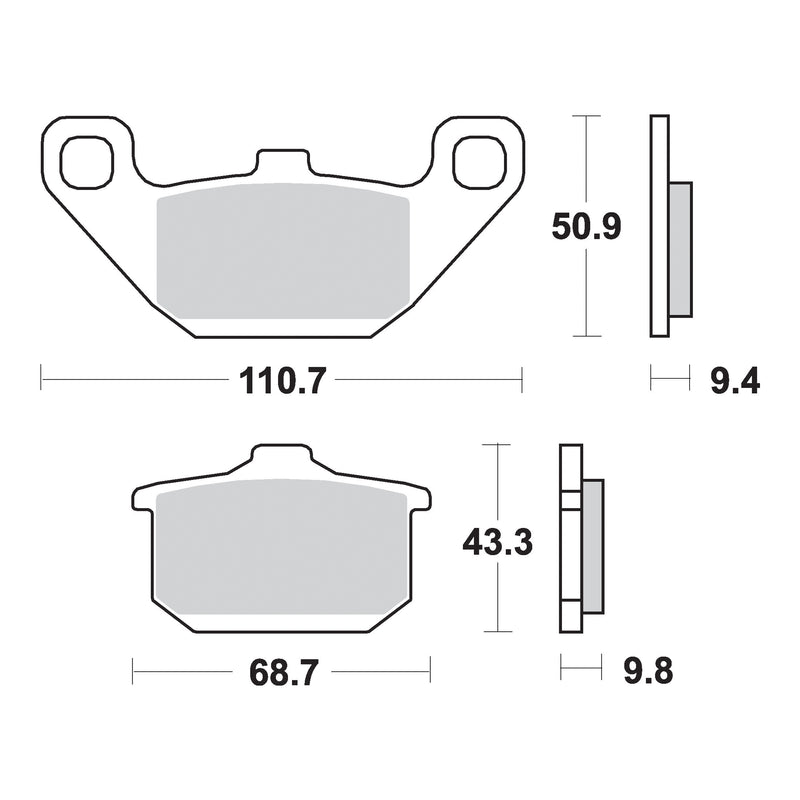 Sinter Disc Pad Front -