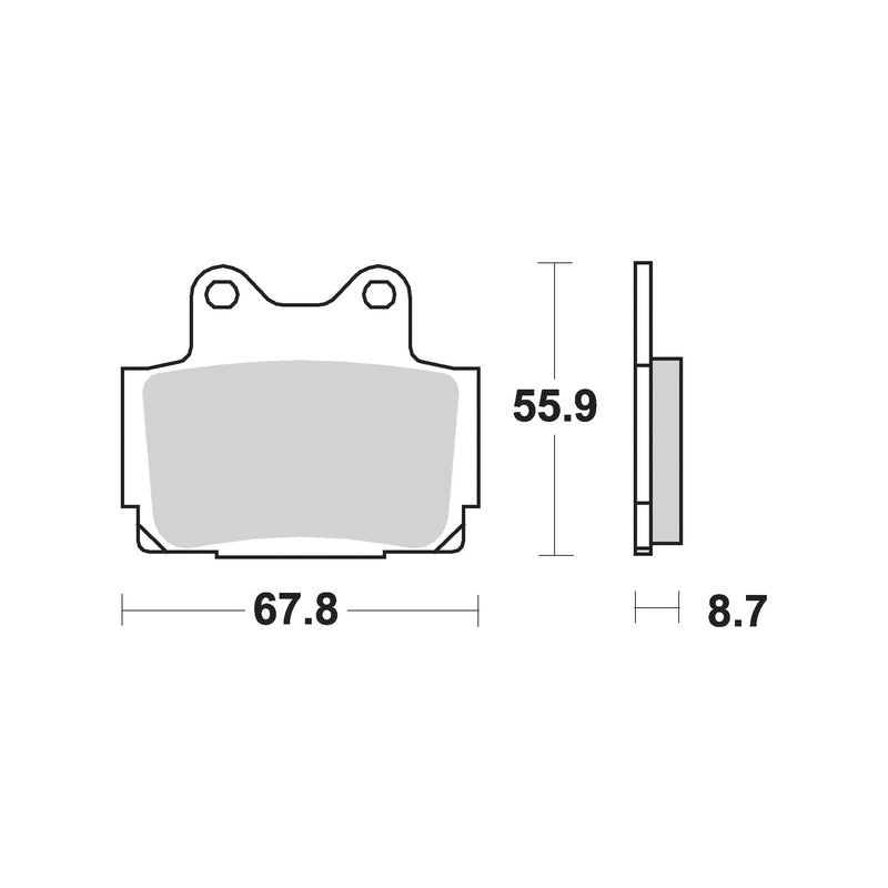 SR Supersport Sinter Rear Disc Pads -