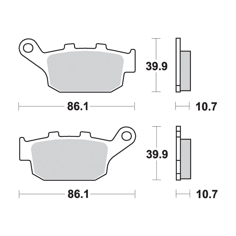 SR Supersport Sinter Rear Disc Pads -