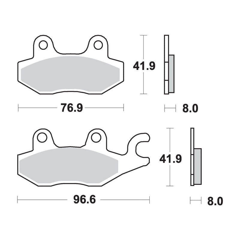 SR Supersport Sinter Rear Disc Pads -