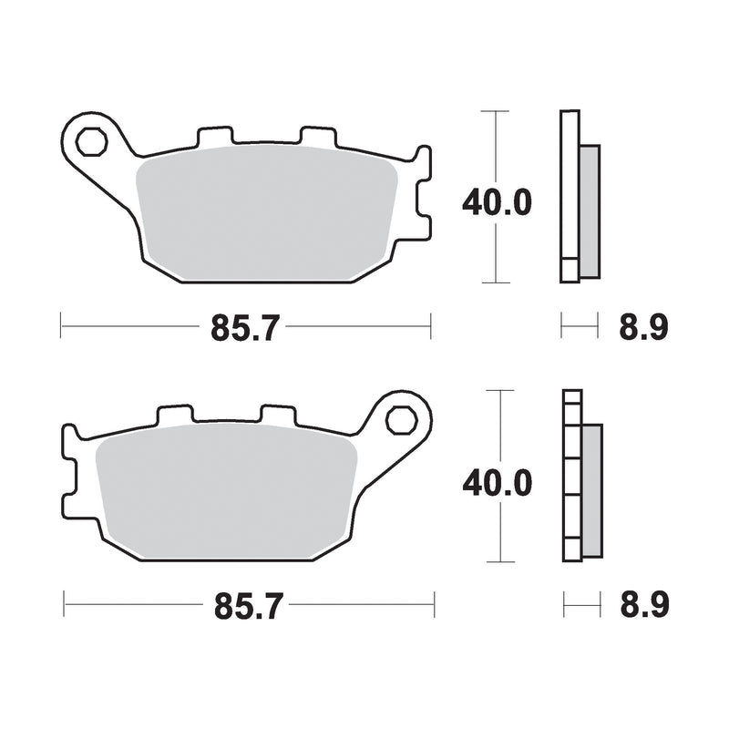 SR Supersport Sinter Rear Disc Pads -