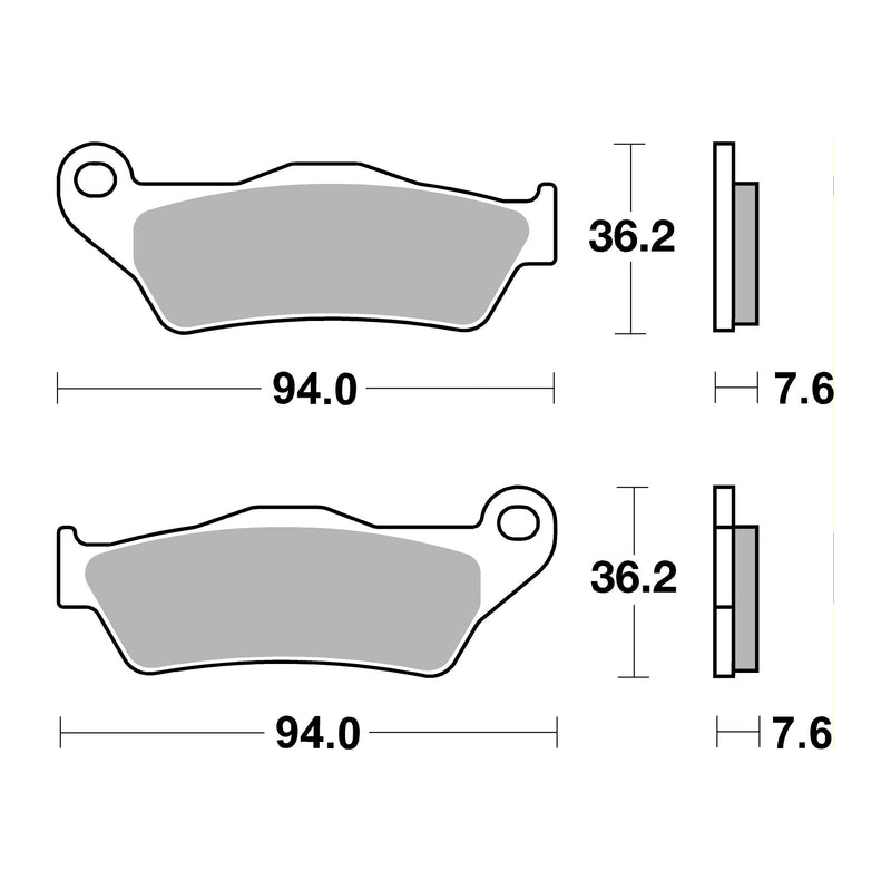 SR Supersport Sinter Rear Disc Pads -