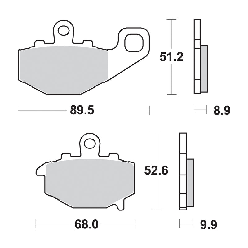 SR Supersport Sinter Rear Disc Pads -