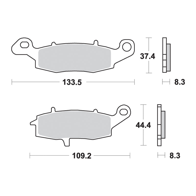 SR Supersport Sinter Rear Disc Pads -