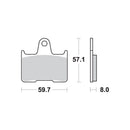 SR Supersport Sinter Rear Disc Pads -