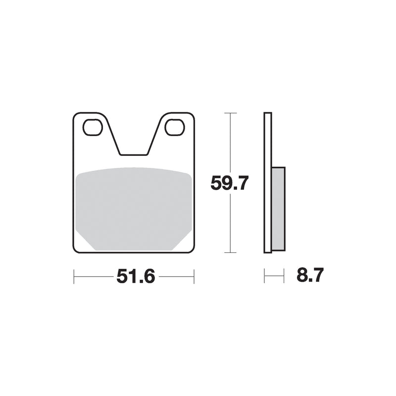 SR Supersport Sinter Rear Disc Pads -