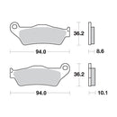 SR Supersport Sinter Rear Disc Pads -