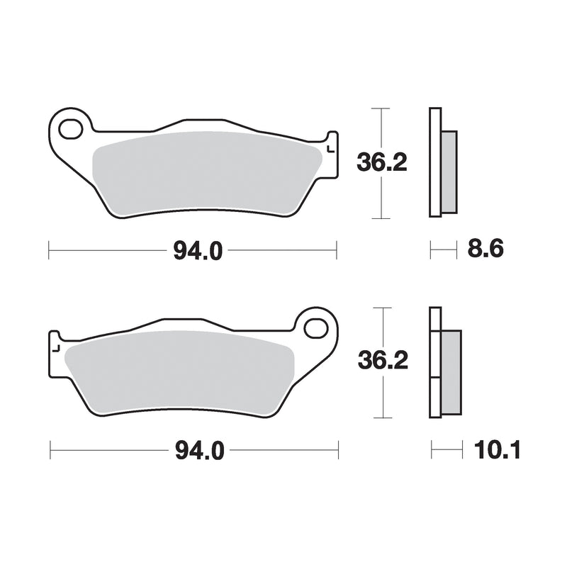 SR Supersport Sinter Rear Disc Pads -