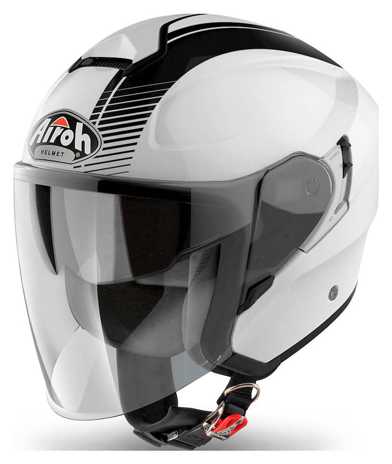 Hunter Jet Helmet Simple Gloss White