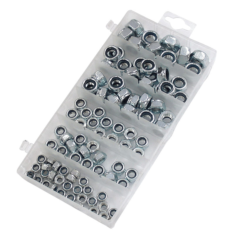 Nylon Locknut Assortment Kit - 100 Pieces