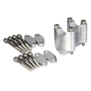 Aluminium CNC Multi-Stage Bar Riser 28.6 MM Bar Fitment Silver