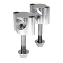 Aluminium CNC Bar Clamp CR / KX Style 22.2 MM Bar Fitment Silver