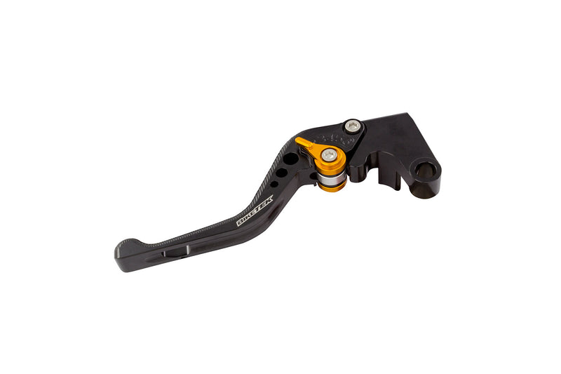 Adjustable CNC Clutch Lever Short Black / Gold Adjuster -