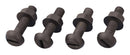 Number Plate Bolts And Nuts Black - 50 Pieces
