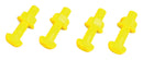 Number Plate Bolts And Nuts Yellow - 50 Pieces