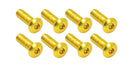 Screen Bolts 8 Pieces Gold