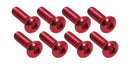Screen Bolts 8 Pieces Red