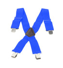 Motorcyclist Braces Blue