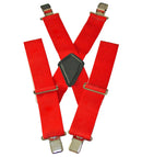 Motorcyclist Braces Red